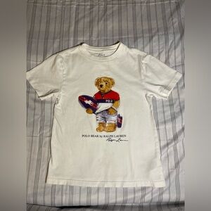 SOLD Pre-Owned Big Boys Polo Ralph Lauren Bear Tee-Size 8 **See Description**